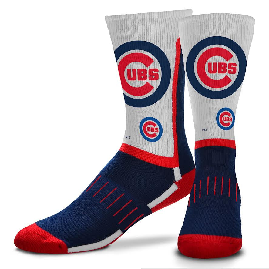 Chicago Cubs For Bare Feet MLB Patriotic Star Socks product image 1, provided for visual reference and product detail review