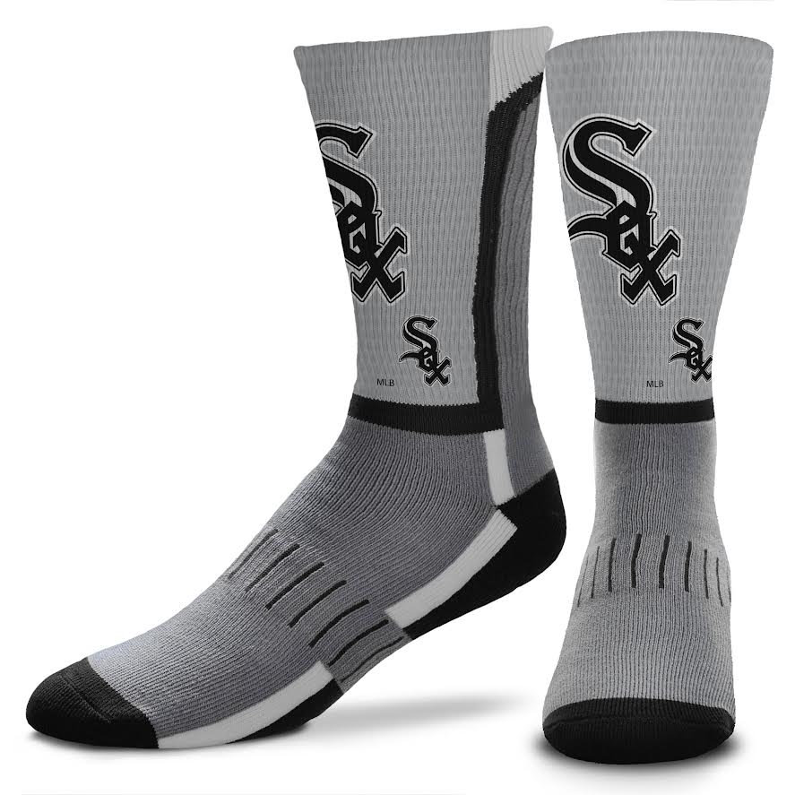 Chicago White Sox For Bare Feet MLB Zoom V-Curve Socks product image 1, provided for visual reference and product detail