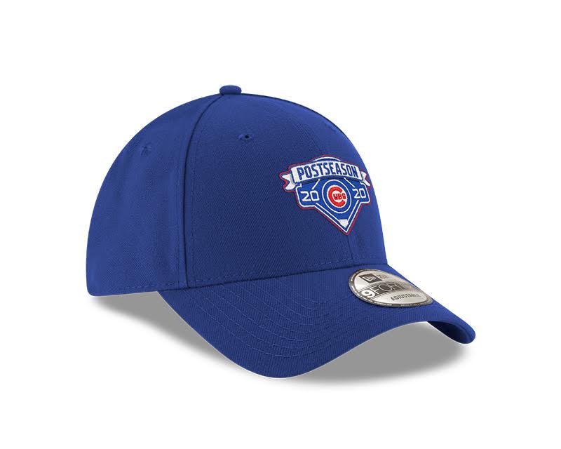 Chicago Cubs New Era Royal 2020 Postseason Locker Room 9FORTY Adjustable Hat for Men product image 3, provided for visual