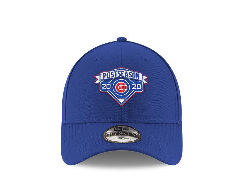 Chicago Cubs New Era Royal 2020 Postseason Locker Room 9FORTY Adjustable Hat for Men product image 2, provided for visual