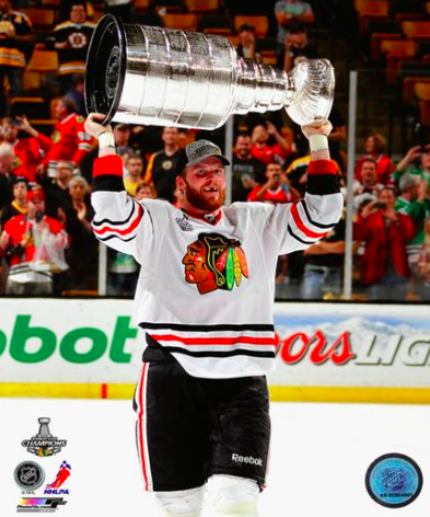 Bryan Bickell Chicago Blackhawks 2013 Stanley Cup Champions Raising Of The Cup Photo product image 1, provided for visual