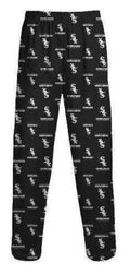 Youth Chicago White Sox Black Printed Pajama Pants product image 1, provided for visual reference and product detail review
