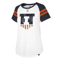 Illinois Fighting Illini '47 NCAA Women Fly Out Raglan T-Shirt product image 1, provided for visual reference and product