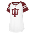 Indiana Hoosiers '47 NCAA Women Fly Out Raglan T-Shirt product image 1, provided for visual reference and product detail