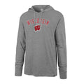 Mens Wisconsin Badgers '47 NCAA Focus Club Hood Long Sleeve T-Shirt product image 1, provided for visual reference and