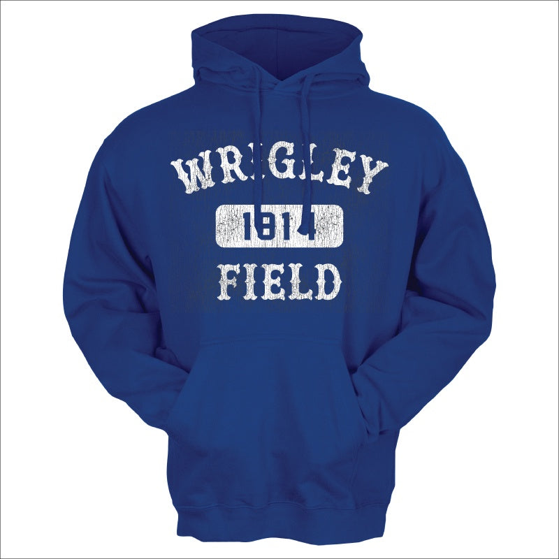 Wrigley Field Royal Arch And Box Hoodie for Men product image 1, provided for visual reference and product detail review