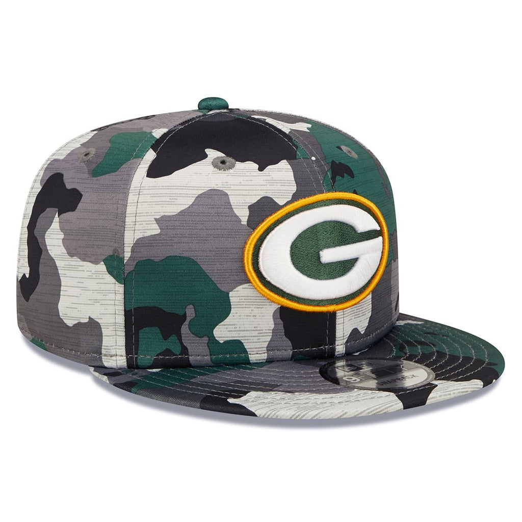 Green Bay Packers New Era Camo 2022 NFL Training Camp Official 9FIFTY Snapback Adjustable Hat for Men product image 3,
