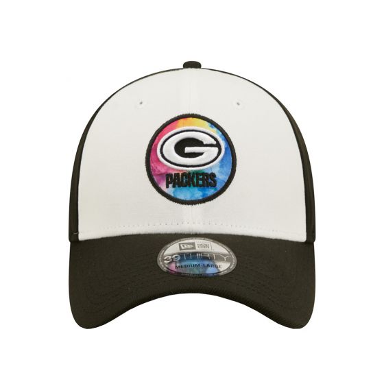 Green Bay Packers New Era Crucial Catch 2022 NFL Coaches Sideline White/Black 39THIRTY Flex Hat for Men product image 3,