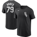 Chicago White Sox Jose Abreu Nike Black Name & Number T-Shirt for Men product image 1, provided for visual reference and