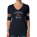 Womens Chicago Bears Fall Navy Midfield Scrum T-Shirt product image 1, provided for visual reference and product detail