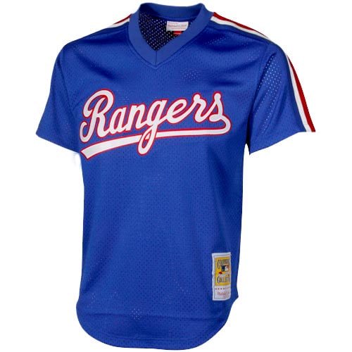 Mitchell & Ness Nolan Ryan Royal Texas Rangers 1989 Authentic Cooperstown Collection Mesh Batting Practice Jersey for Men