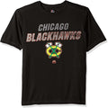 Chicago Blackhawks Black Charging Synthetic Performance T-Shirt by Majestic product image 1, provided for visual reference