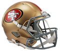 San Francisco 49ers Full Size Replica Speed Helmet product image 1, provided for visual reference and product detail review