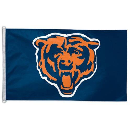 Chicago Bears 3x5 Bear Head Flag product image 1, provided for visual reference and product detail review