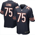 Chicago Bears Mens Kyle Long Nike Navy Blue Team Color Game Jersey product image 1, provided for visual reference and