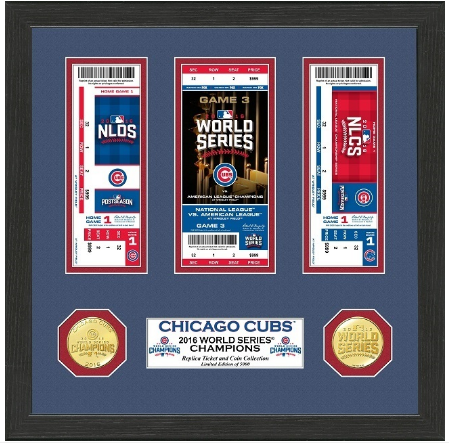 MLB Chicago Cubs 2016 World Series Champions Bronze Coin Ticket Collection product image 1, provided for visual reference