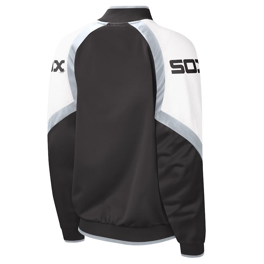 Chicago White Sox Starter Cooperstown Collection Black Batterman Full Zip Track Jacket for Women product image 2, provided
