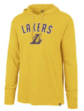 Mens Los Angeles Lakers '47 NBA Focus Club Hood Long Sleeve T-Shirt product image 1, provided for visual reference and