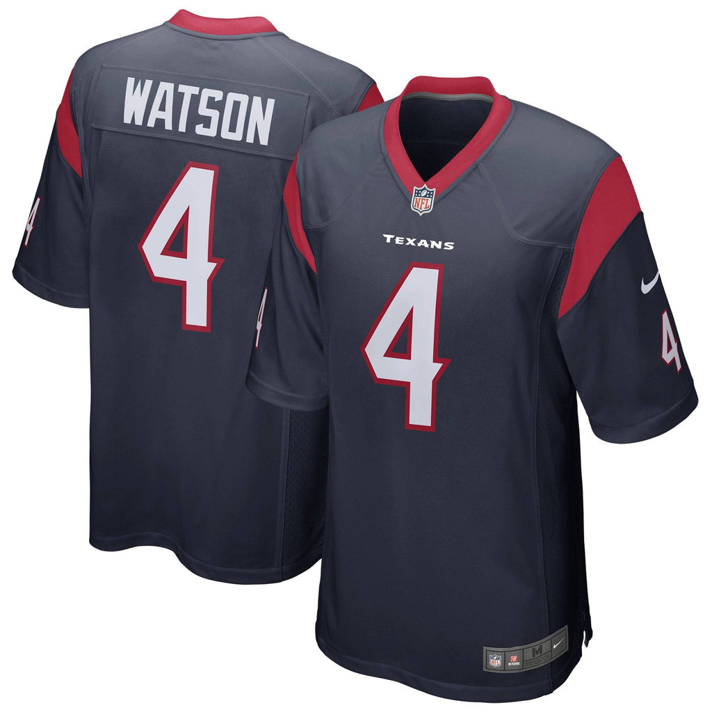 Youth Houston Texans Deshaun Watson Nike Navy Game Jersey product image 1, provided for visual reference and product detail