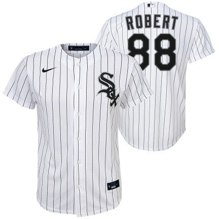 Chicago White Sox Luis Robert Child Nike Home Replica Jersey product image 1, provided for visual reference and product