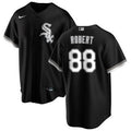 NIKE Men Luis Robert Chicago White Sox Black Alternate Premium Twill Replica Jersey product image 1, provided for visual