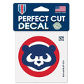 Chicago Cubs Cooperstown Collection Perfect Cut Color Decal 4" x 4" product image 1, provided for visual reference and