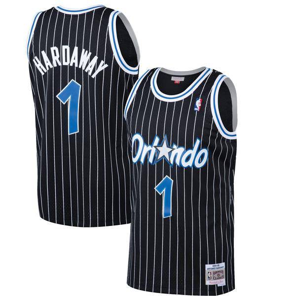 Mens Anfernee “Penny” Hardaway Orlando Magic Mitchell & Ness Black 1994-95 Hardwood Classics Swingman Jersey product image