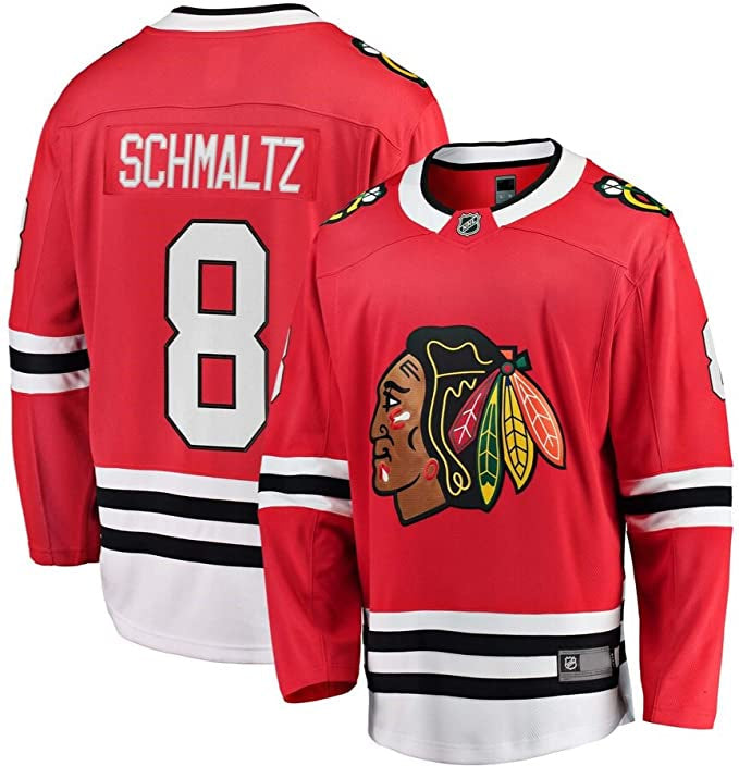 NHL Chicago Blackhawks Nick Schmaltz Home Youth Jersey product image 1, provided for visual reference and product detail