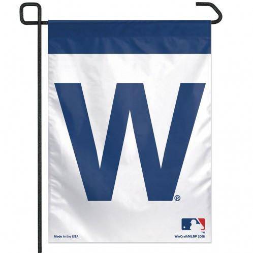 Chicago Cubs 11X15 "W" Garden Flag product image 1, provided for visual reference and product detail review