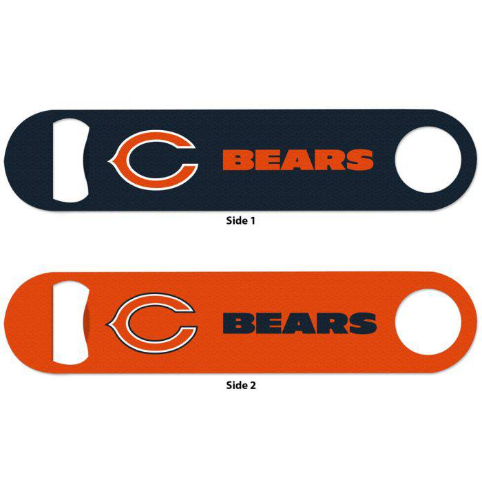 Chicago Bears 7" Stainless Steel Bottle Opener product image 1, provided for visual reference and product detail review