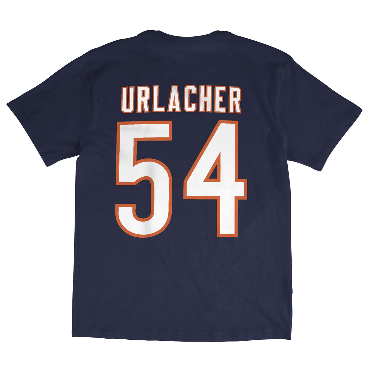 Mens Brian Urlacher Chicago Bears Navy Name And Number T-Shirt By Mitchell & Ness product image 1, provided for visual