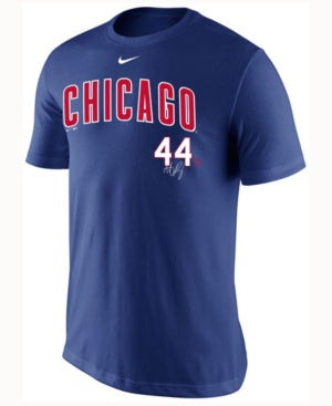 Nike Men Anthony Rizzo Chicago Cubs Legend Signature Player T-Shirt product image 1, provided for visual reference and