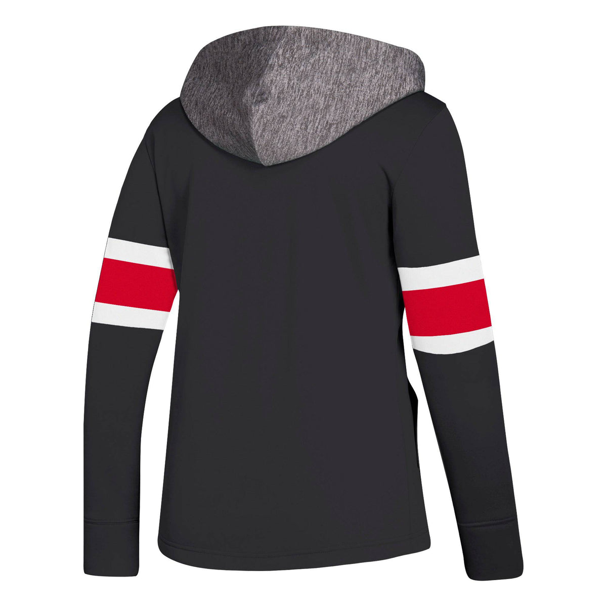 Women’s Adidas Chicago Blackhawks Platinum Jersey Crewdie Hoodie product image 2, provided for visual reference and product