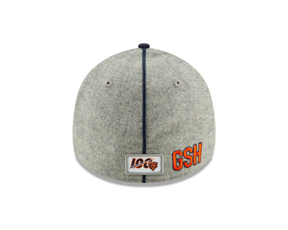 Chicago Bears 2019 Established Collection Sideline 1920 Home "C" Logo Gray/Navy 39THIRTY Flex Hat product image 6, provided