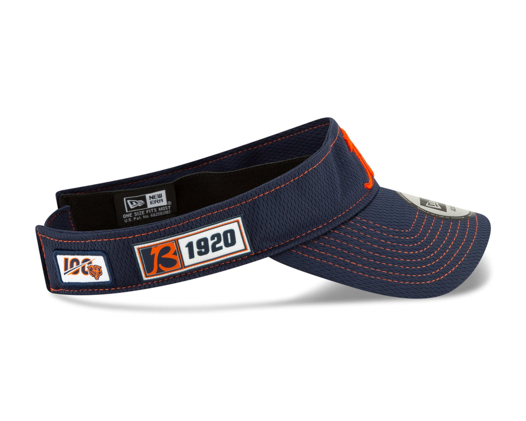 Chicago Bears On Field 1920 Established "B" Logo Road Adjustable Visor product image 4, provided for visual reference and