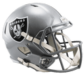 Las Vegas Raiders Full Size Speed Replica Helmet product image 1, provided for visual reference and product detail review