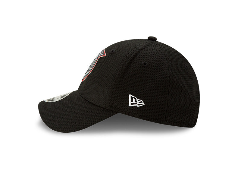 New Era Black Portland Trail Blazers Official Back Half 9FORTY Adjustable Hat for Men product image 6, provided for visual