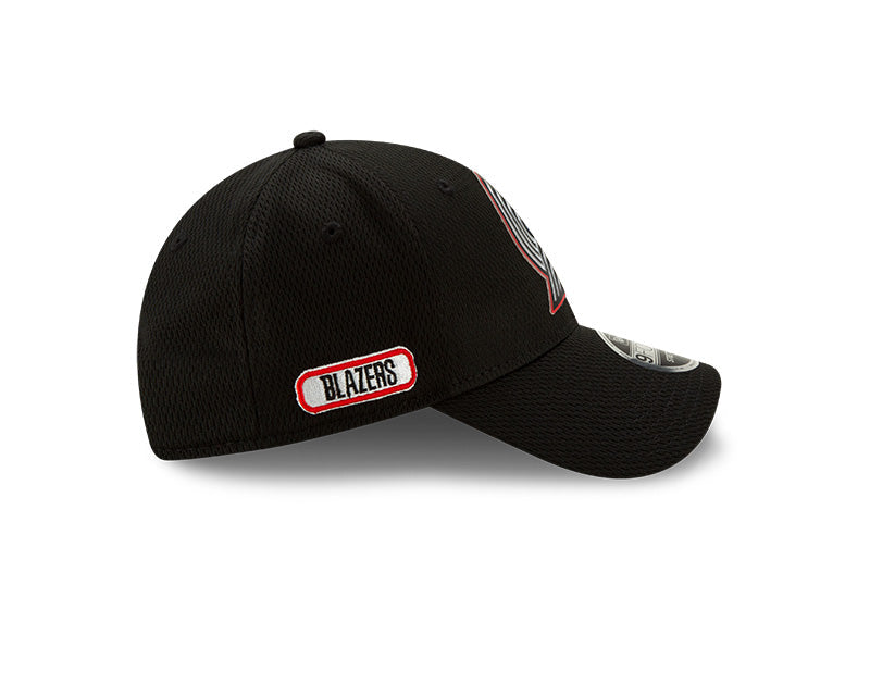 New Era Black Portland Trail Blazers Official Back Half 9FORTY Adjustable Hat for Men product image 4, provided for visual
