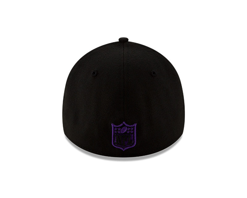 Minnesota Vikings New Era 2020 NFL Draft Alternate Black 39THIRTY Flex Hat for Men product image 7, provided for visual