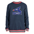 Mens Chicago White Sox New Era Navy Cooperstown Collection Batterman Logo Crew Neck Sweatshirt product image 1, provided for