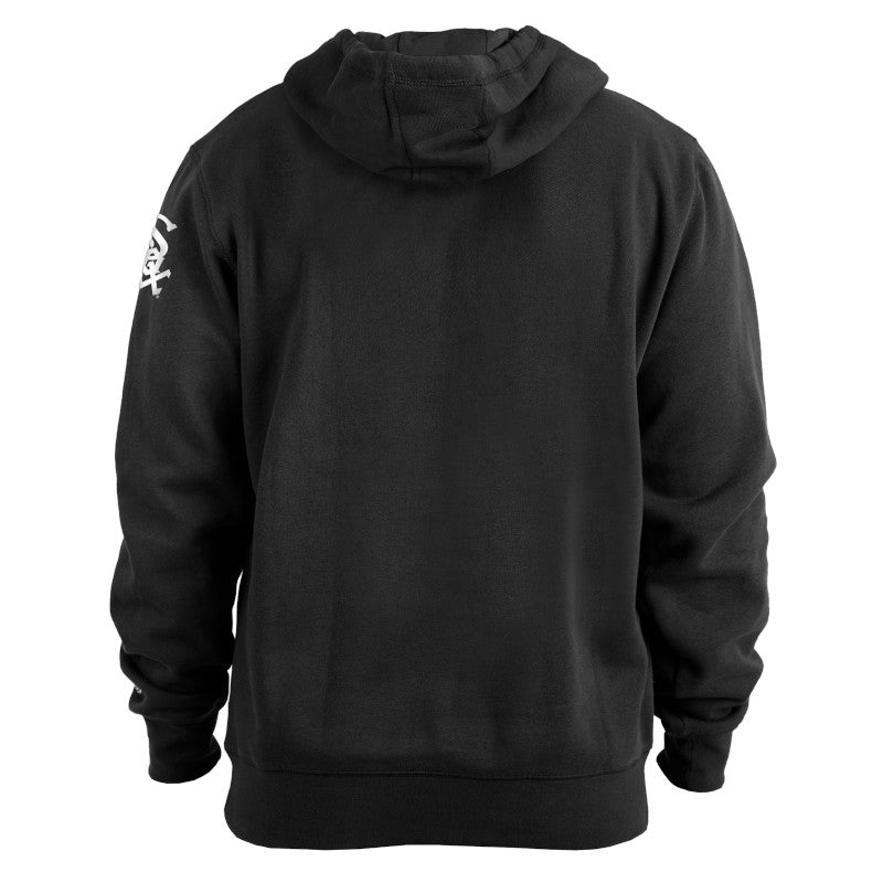 Mens Chicago White Sox New Era Black Batting Practice Logo Hoodie product image 2, provided for visual reference and product