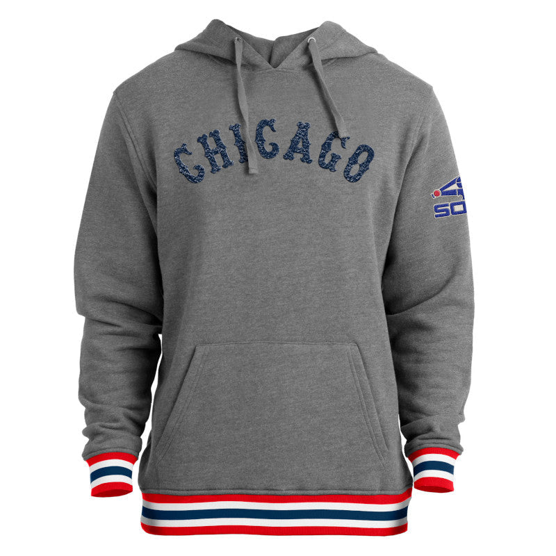 Mens Chicago White Sox New Era Gray Cooperstown Collection 1977 Logo Hoodie product image 1, provided for visual reference