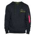 Mens Chicago Cubs X Alpha Industries New Era Black Primary Logo Hoodie product image 1, provided for visual reference and