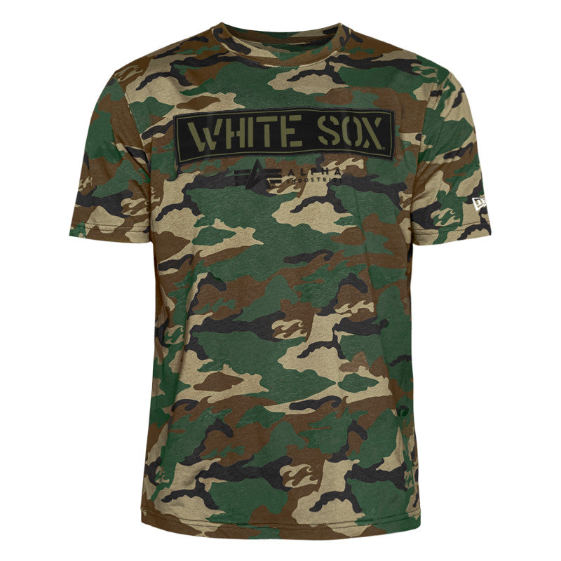 Mens Chicago White Sox Alpha Industries Camo T-Shirt By New Era product image 5, provided for visual reference and product
