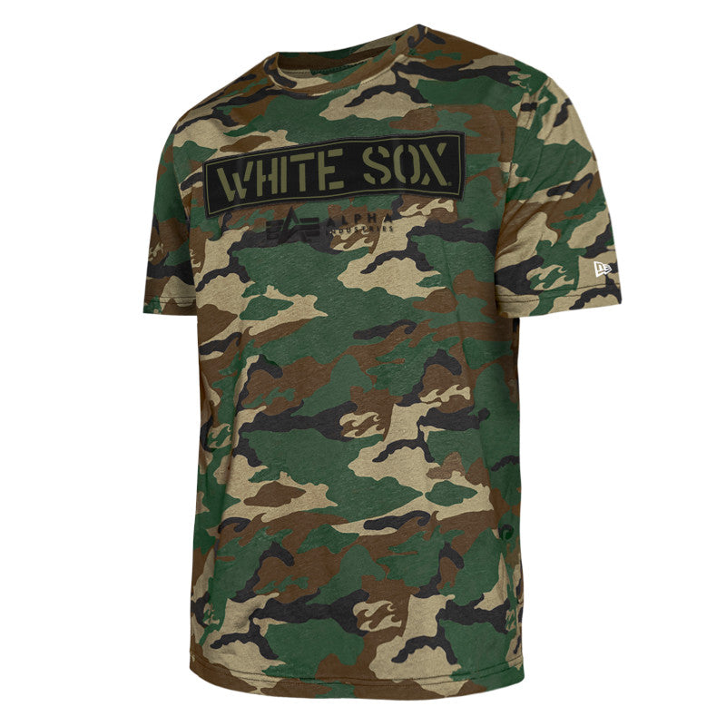 Mens Chicago White Sox Alpha Industries Camo T-Shirt By New Era product image 3, provided for visual reference and product