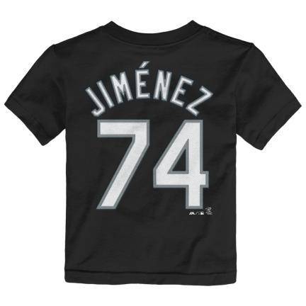 Infant Eloy Jimenez Chicago White Sox Black Name And Number T-Shirt product image 3, provided for visual reference and