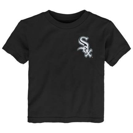Infant Eloy Jimenez Chicago White Sox Black Name And Number T-Shirt product image 2, provided for visual reference and