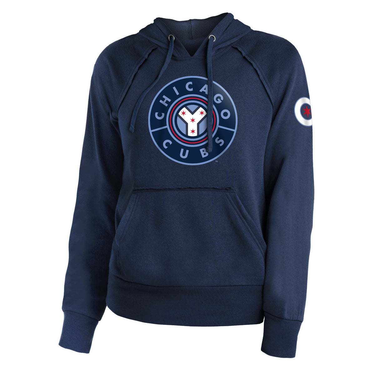Mens Chicago Cubs New Era Navy City Connect Hoodie product image 1, provided for visual reference and product detail review