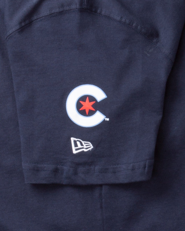Chicago Cubs City Connect Navy New Era T-Shirt for Men product image 4, provided for visual reference and product detail