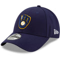 Milwaukee Brewers Away The League 9FORTY Adjustable Hat - Navy for Men product image 1, provided for visual reference and
